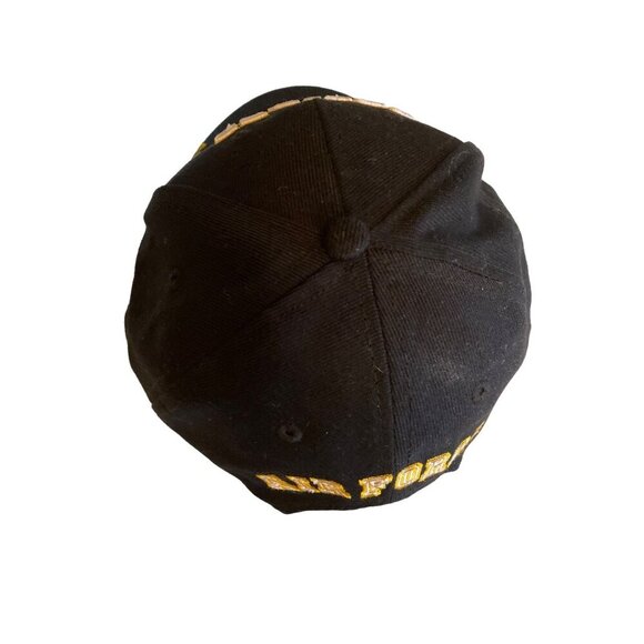 Retired Air Force Black Adjustable Baseball Hat With Embroidered Logo & Text - Picture 5 of 8